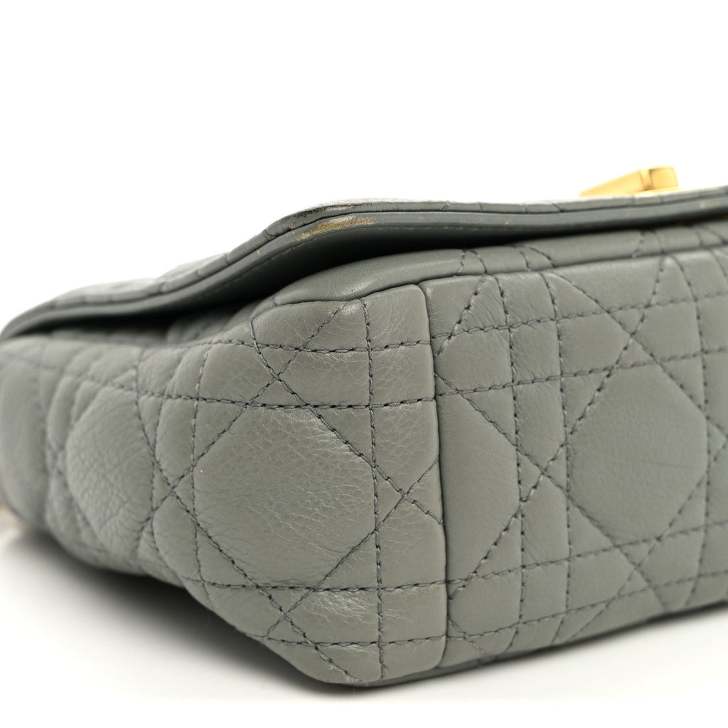 Calfskin Cannage Small Caro Bag Grey wholesalehk.shop