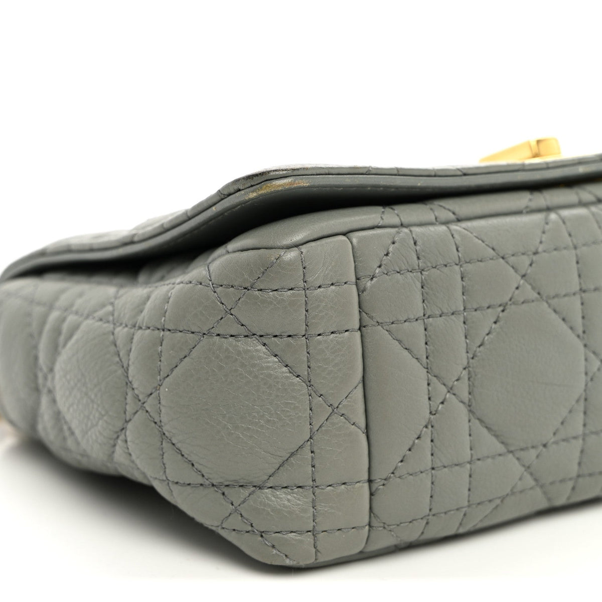 Calfskin Cannage Small Caro Bag Grey wholesalehk.shop