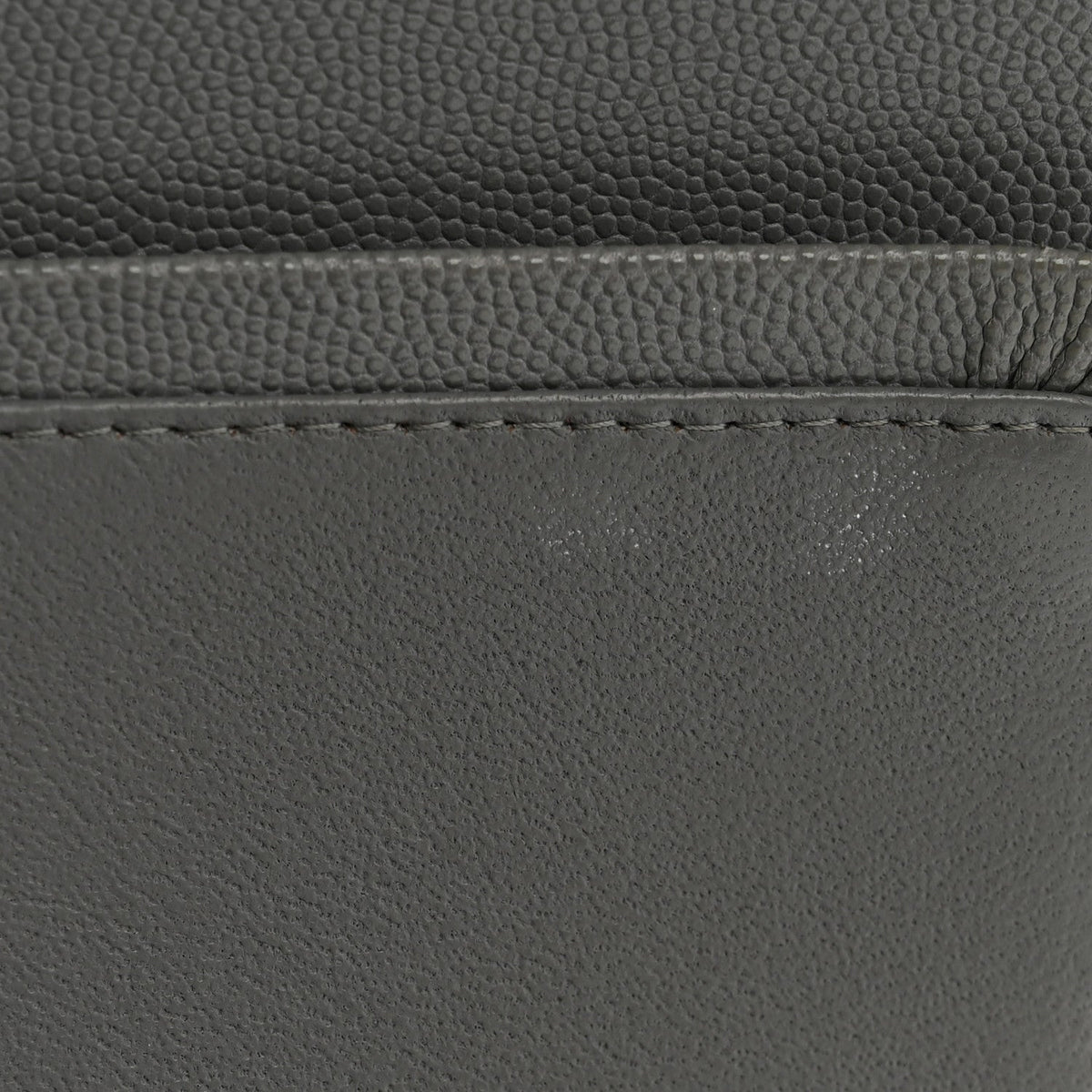 Caviar Quilted Jumbo Double Flap Grey wholesalehk.shop