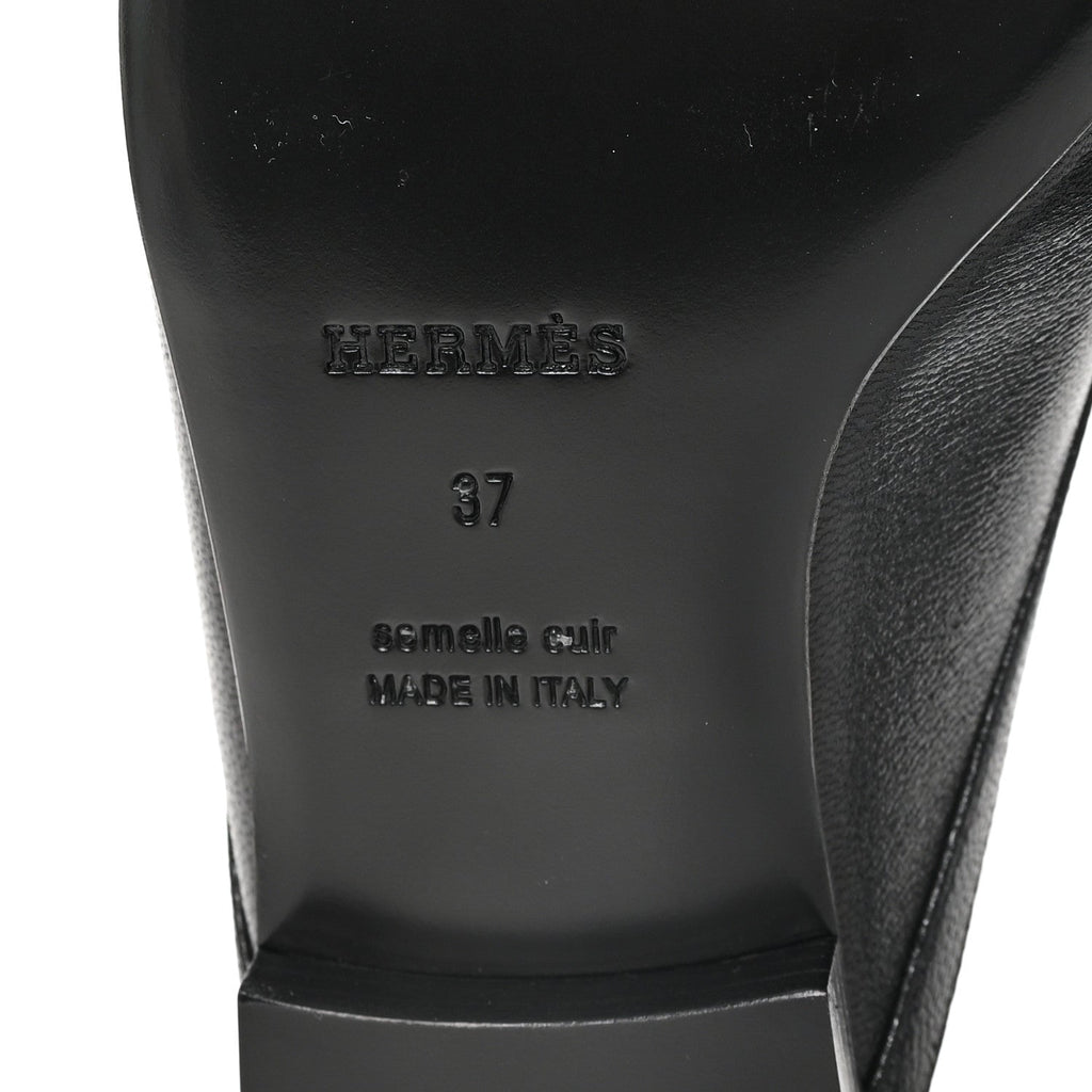 Goatskin Groupie Mules 37 Black wholesalehk.shop
