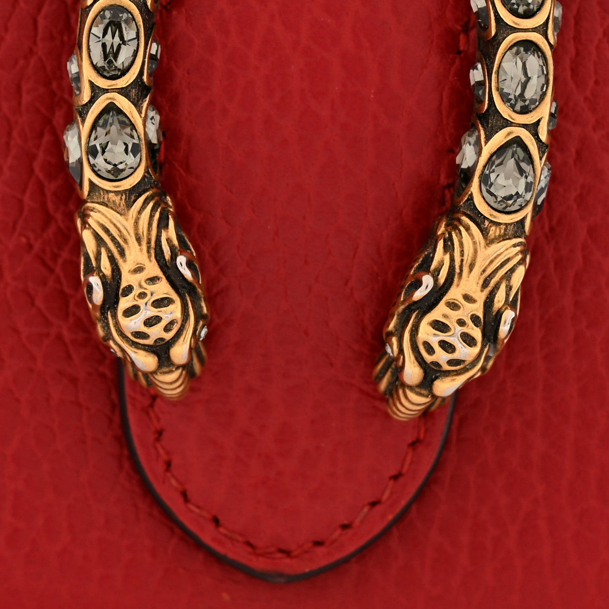 Calfskin Mini Dionysus Chain Wallet Hibiscus Red wholesalehk.shop