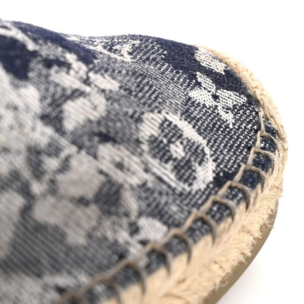 Monogram Denim Espadrille Flats 8.5 Blue £¨ Direct shipment via from wholesalehk.shop