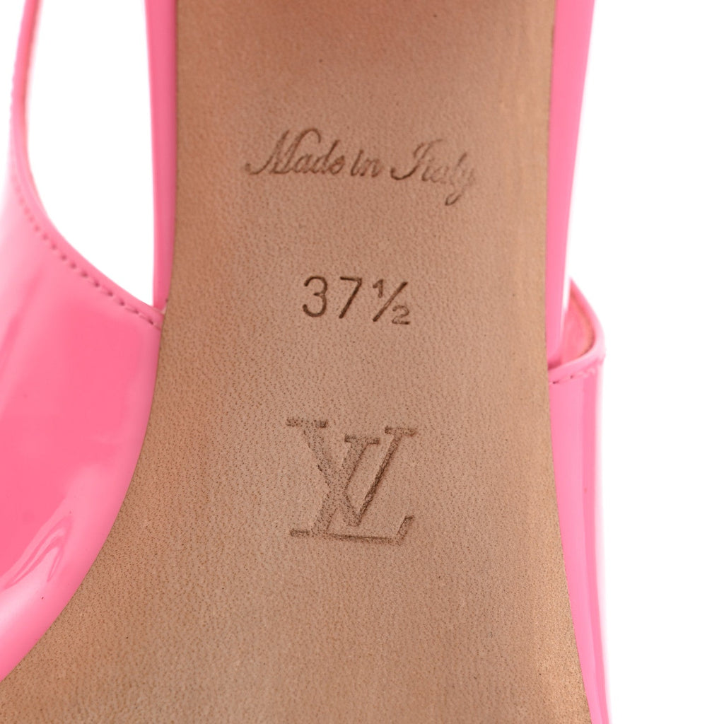 Patent Calfskin Shake Slingback Pumps 37.5 Pink £¨ Direct shipment via from wholesalehk.shop