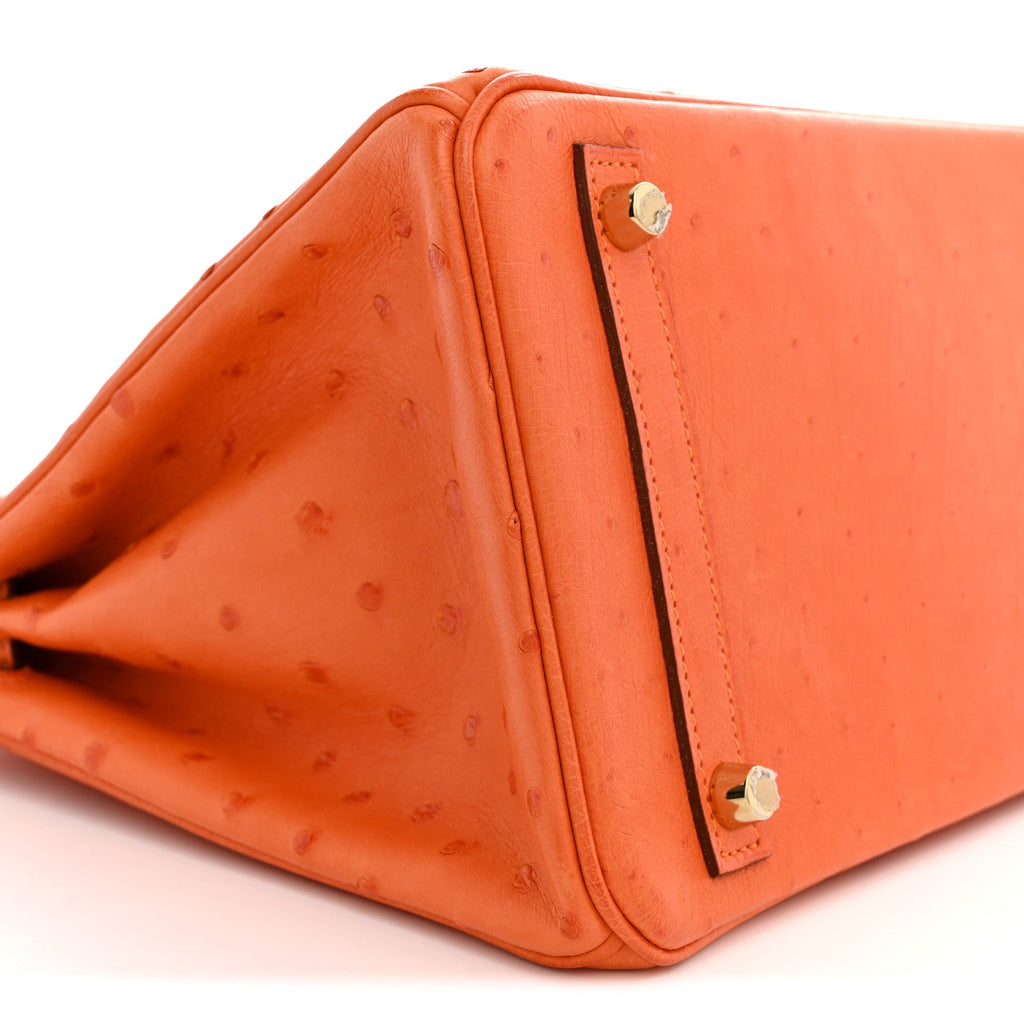 Ostrich Birkin 30 Orange £¨ Direct shipment via from wholesalehk.shop