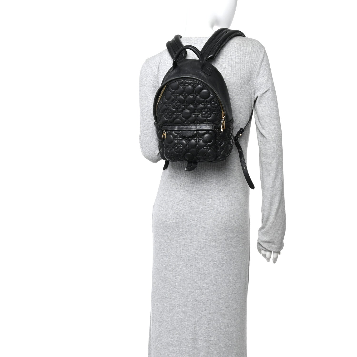Lambskin Flower Quilted Palm Springs Backpack PM Black £¨ Direct shipment via from wholesalehk.shop