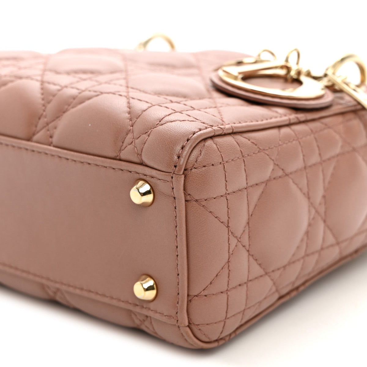 Lambskin Cannage Mini Lady Dior Fard wholesalehk.shop