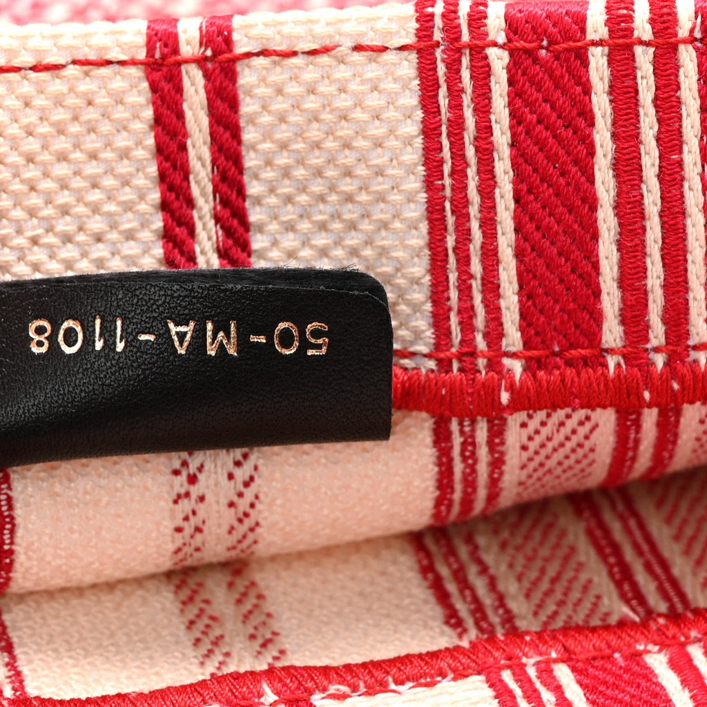 Canvas Embroidered Mykonos Large Striped Book Tote Red £¨ Direct shipment via from wholesalehk.shop
