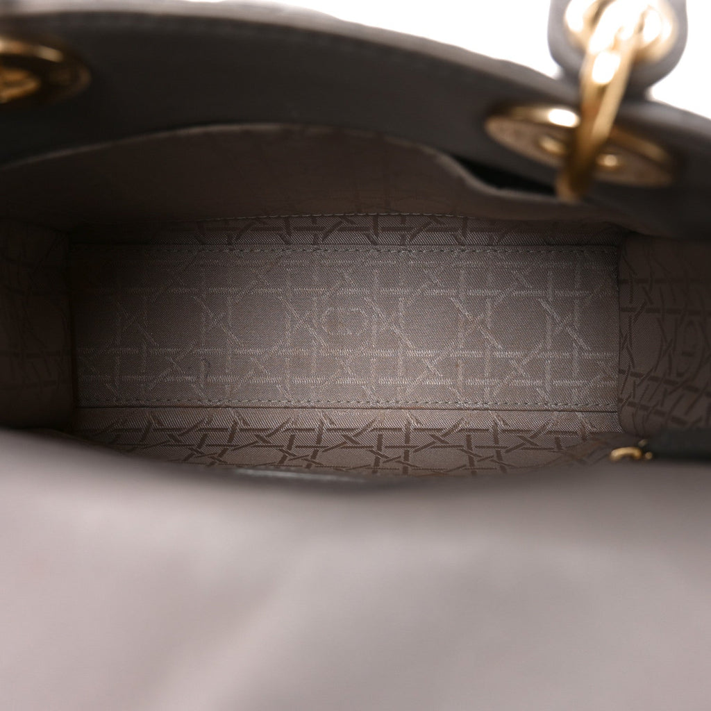 Lambskin Cannage Small My ABCDior Lady Dior Grey wholesalehk.shop