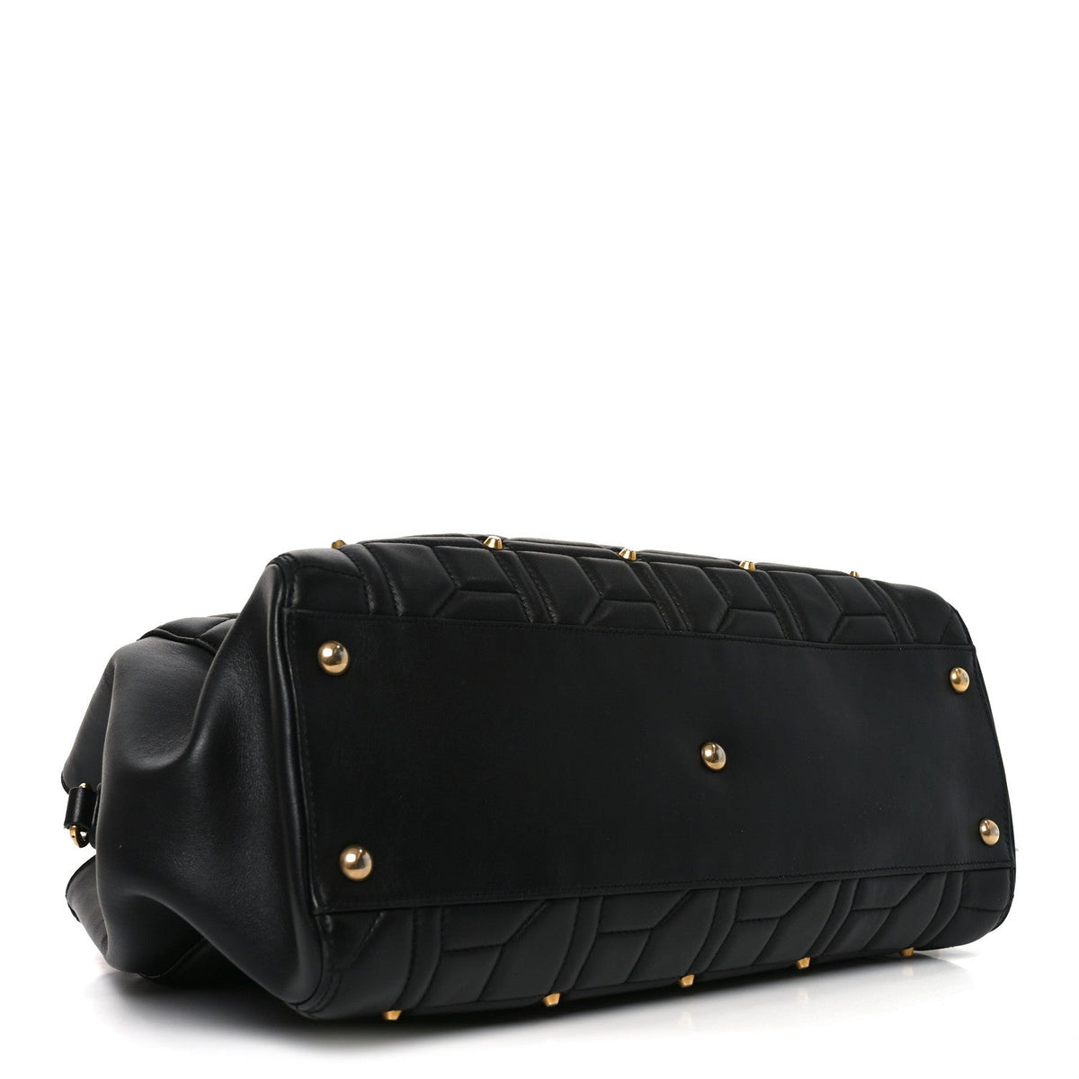 Calfskin Matelasse Studded Medium GG Marmont Tote Black wholesalehk.shop