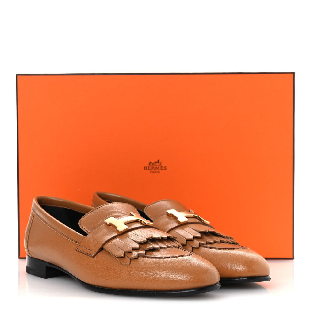 Goatskin Womens Royal Loafers 36 Naturel wholesalehk.shop
