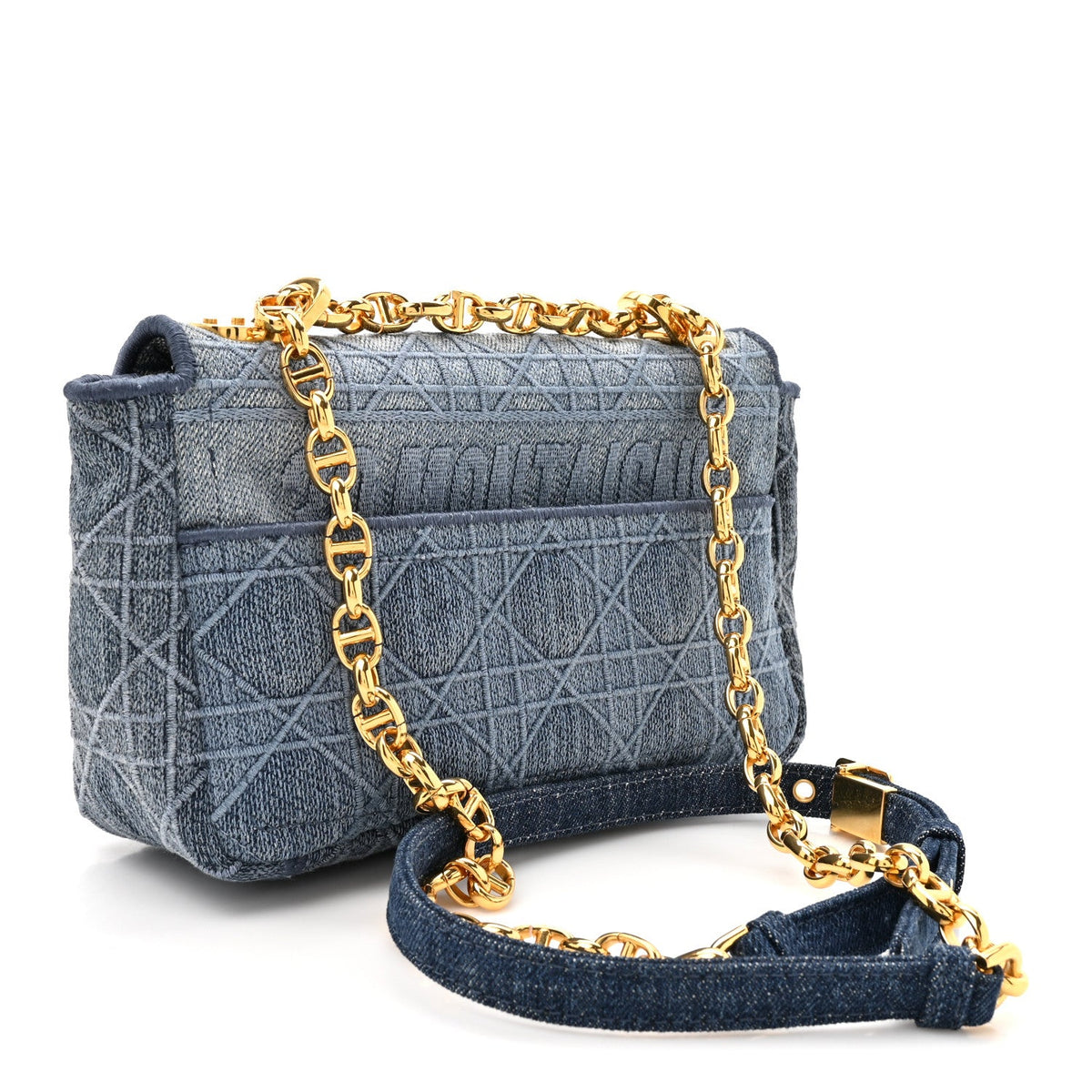 Denim Cannage Small Caro Bag Blue wholesalehk.shop