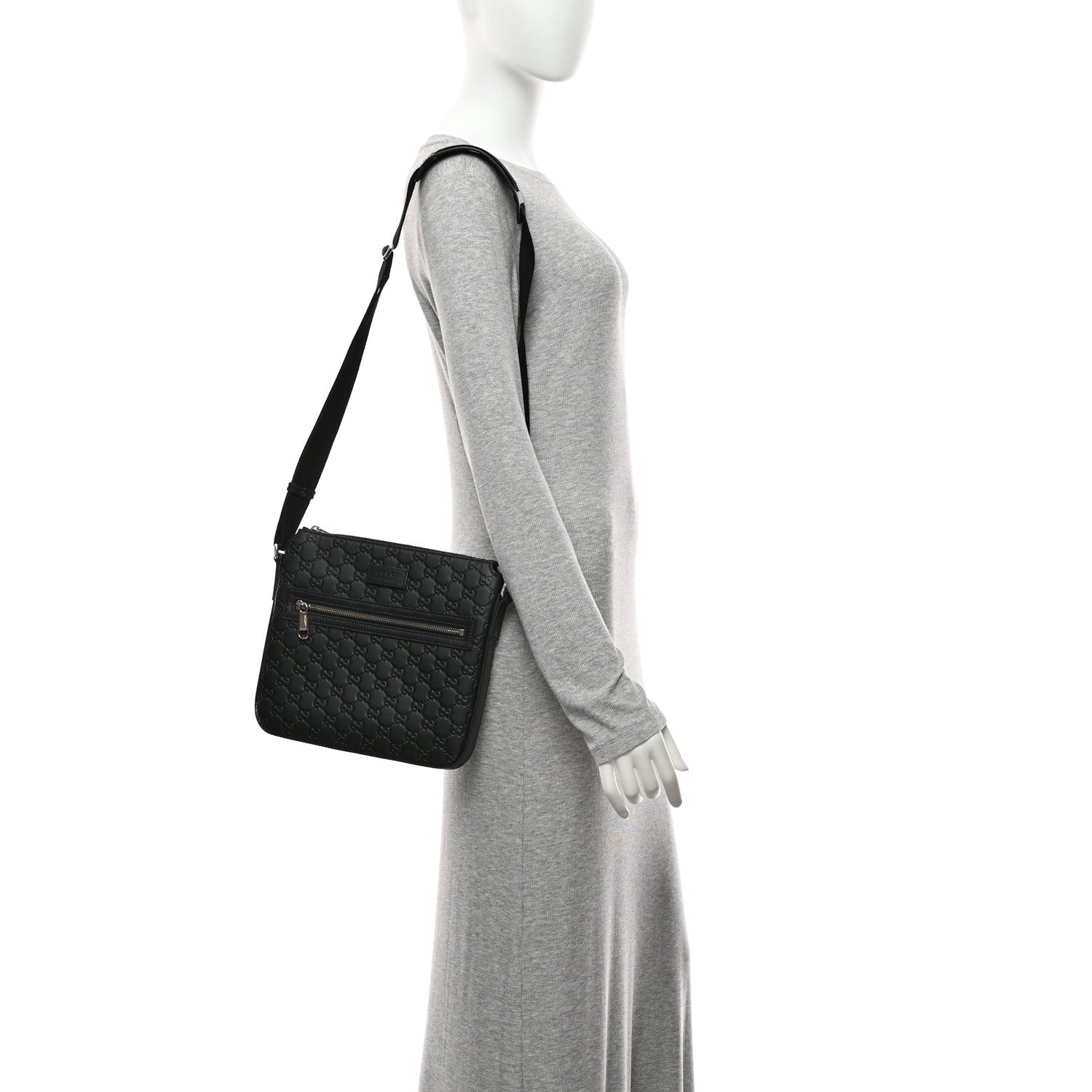 Guccissima Signature Small Messenger Bag Black £¨ Direct shipment via from wholesalehk.shop