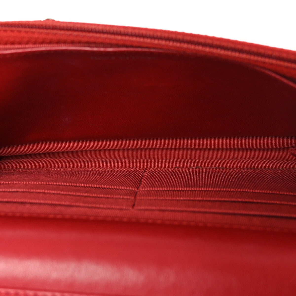 Lambskin Quilted Wallet On Chain WOC Red wholesalehk.shop