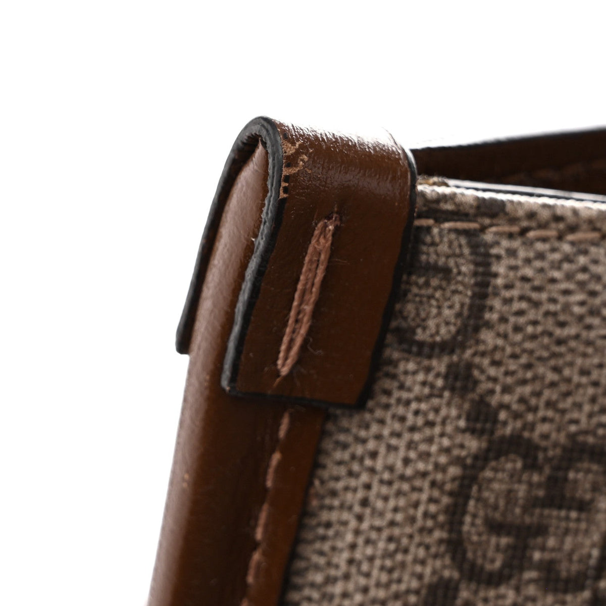 GG Supreme Monogram Fake/Not Large Retro Interlocking G Tote Bag Beige Brown Sugar wholesalehk.shop