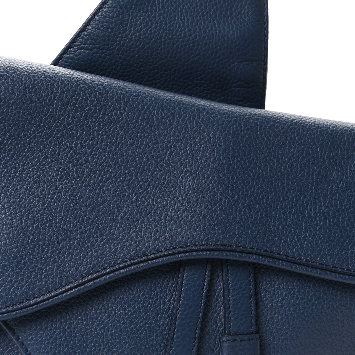 Grained Calfskin Mens Saddle Bag Navy Blue wholesalehk.shop