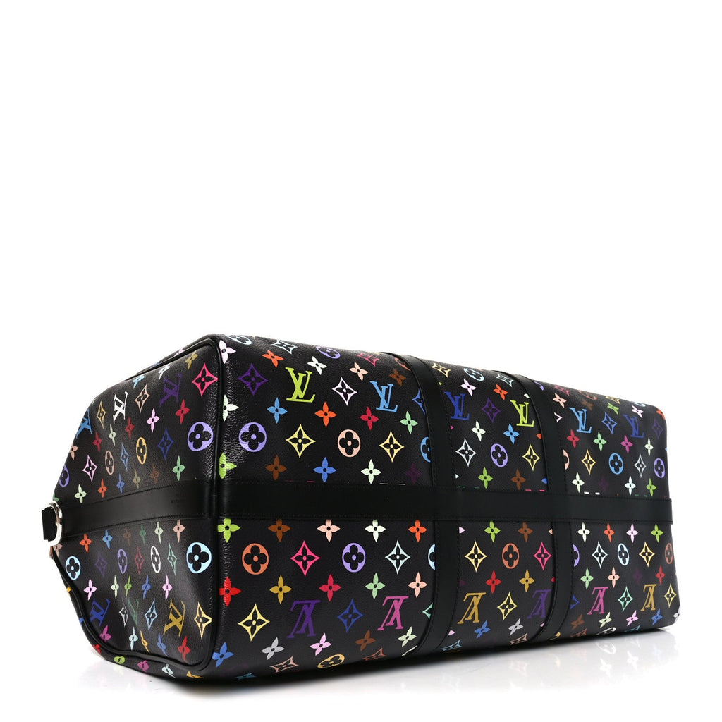 LV X TM Monogram Multicolor Keepall Bandouliere 50 Black wholesalehk.shop