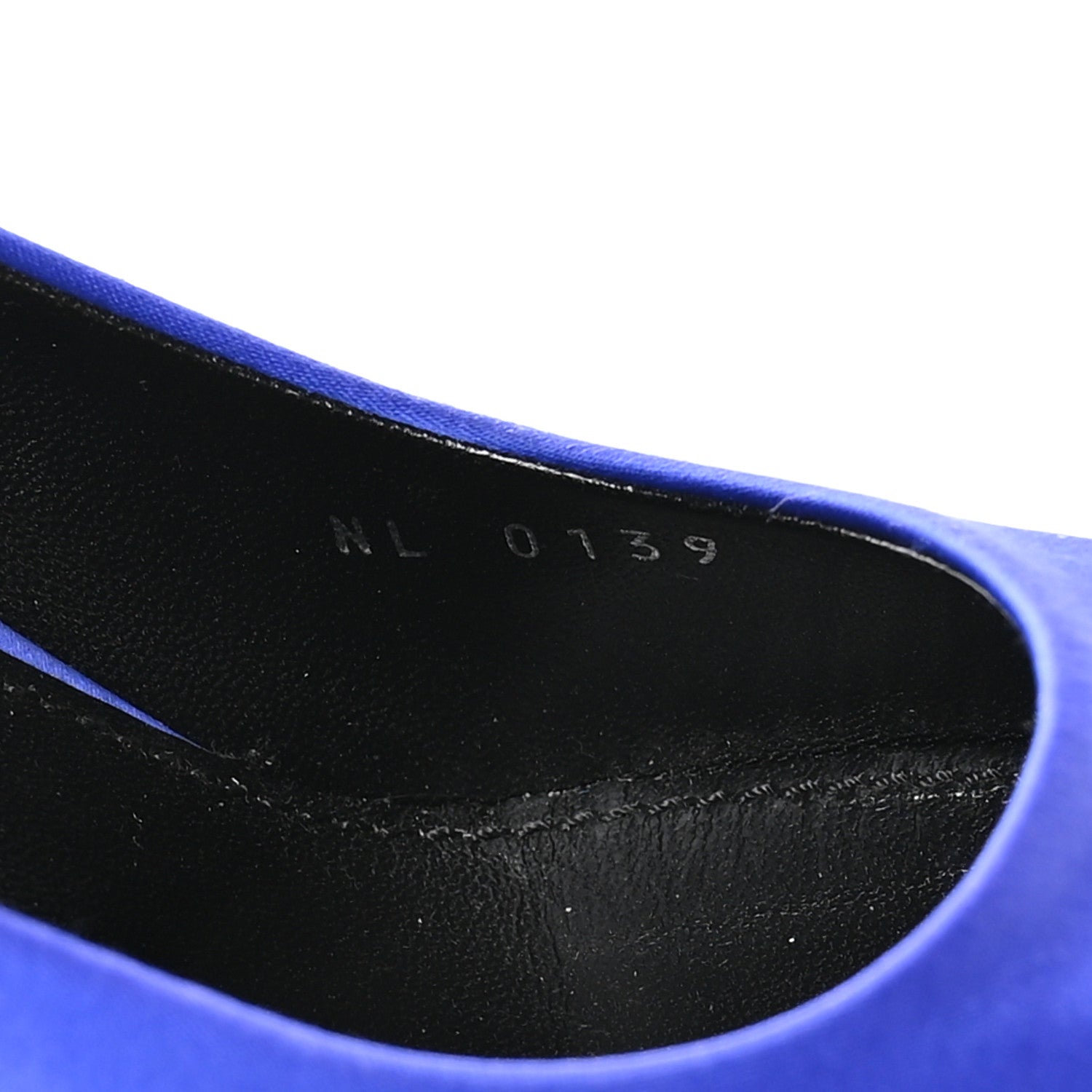 Satin Crystal Logo Pumps 41 Blue £¨ Direct shipment via from wholesalehk.shop