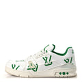 Mens LV Trainer Sneakers 10.5 Green £¨ Direct shipment via from wholesalehk.shop