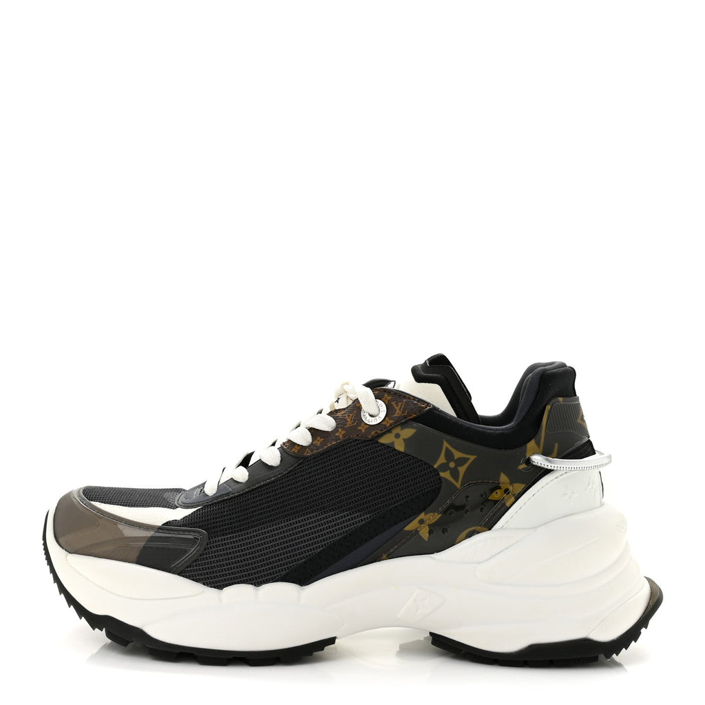 Monogram Calfskin Run 55 Sneakers 39 Black £¨ Direct shipment via from wholesalehk.shop