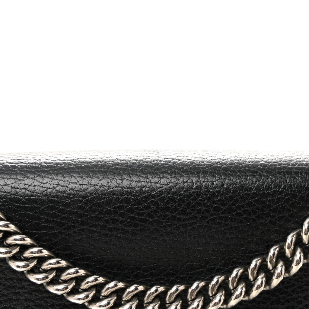 Pebbled Calfskin Small Dionysus Shoulder Bag Black wholesalehk.shop