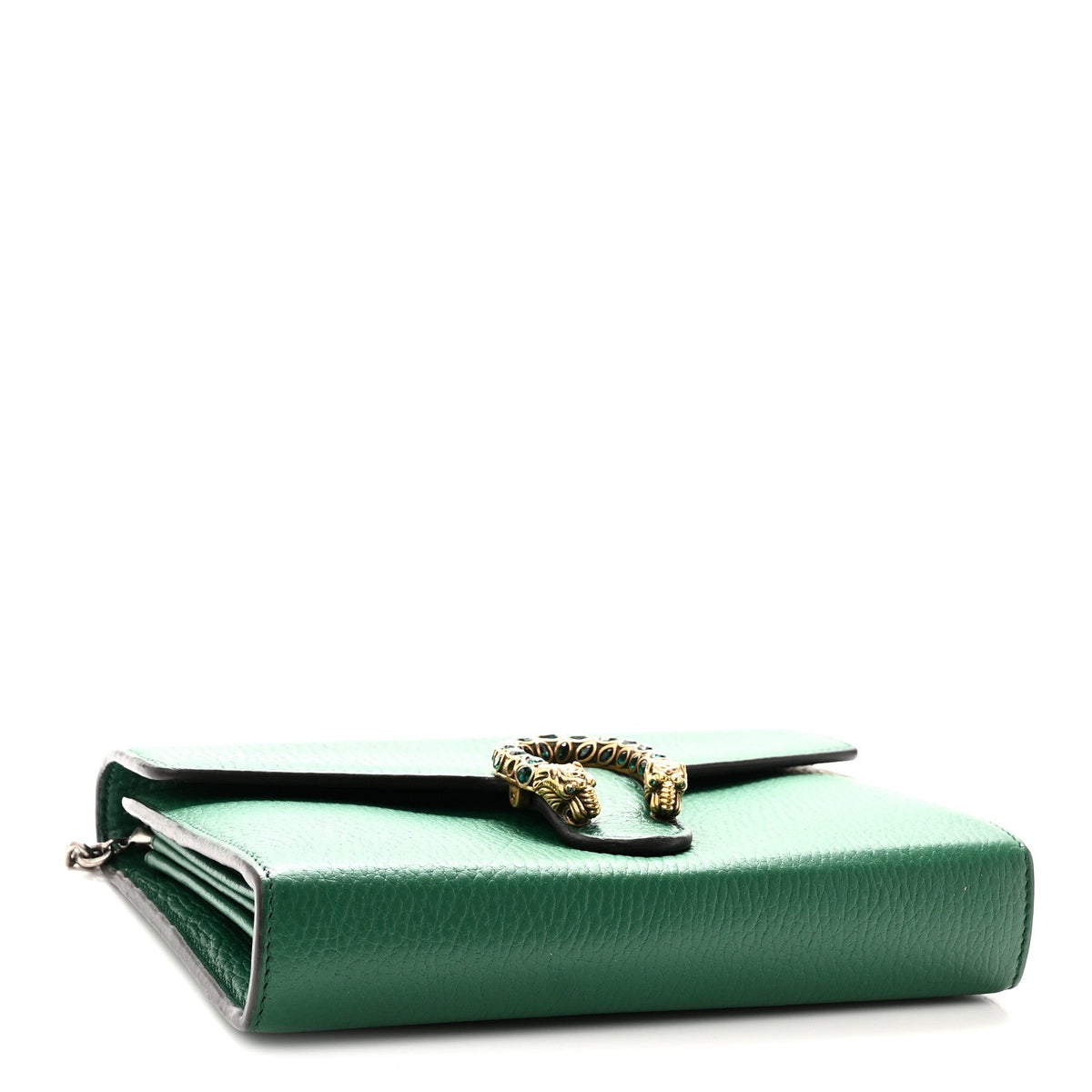 Calfskin Mini Dionysus Chain Wallet Emerald wholesalehk.shop
