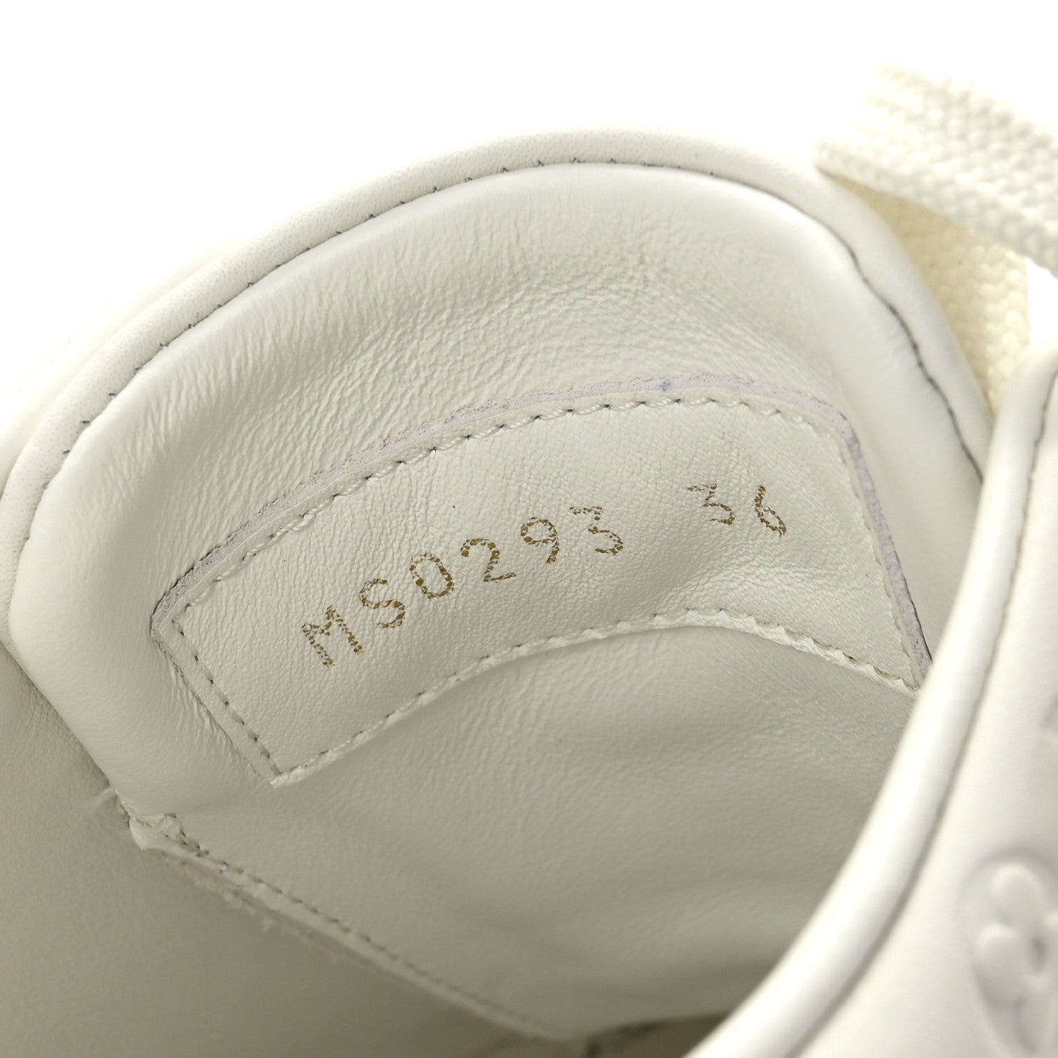 Calfskin Monogram Embossed Front Row Sneakers 36 White £¨ Direct shipment via from wholesalehk.shop