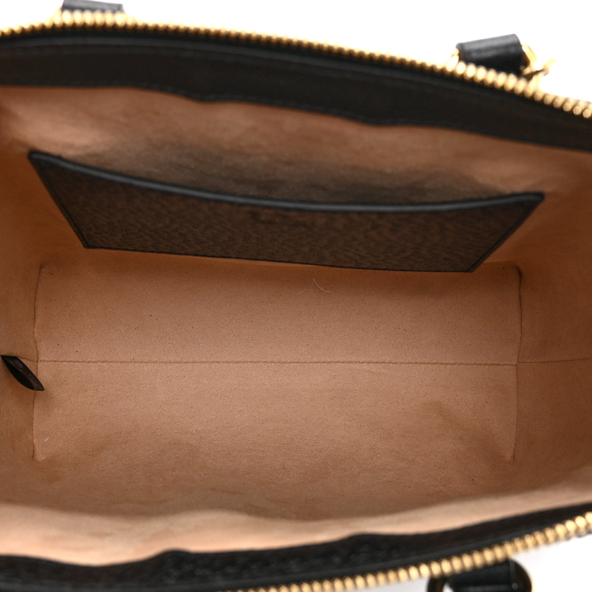 Textured Calfskin Web Small Ophidia Tote Bag Black wholesalehk.shop