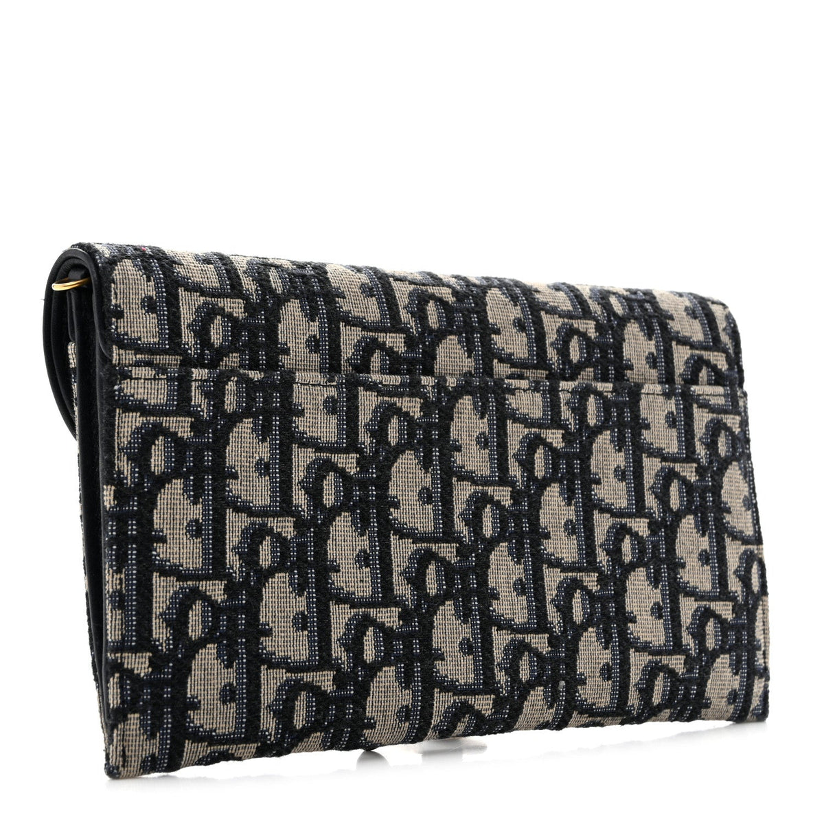 Oblique Saddle Chain Long Wallet Blue wholesalehk.shop