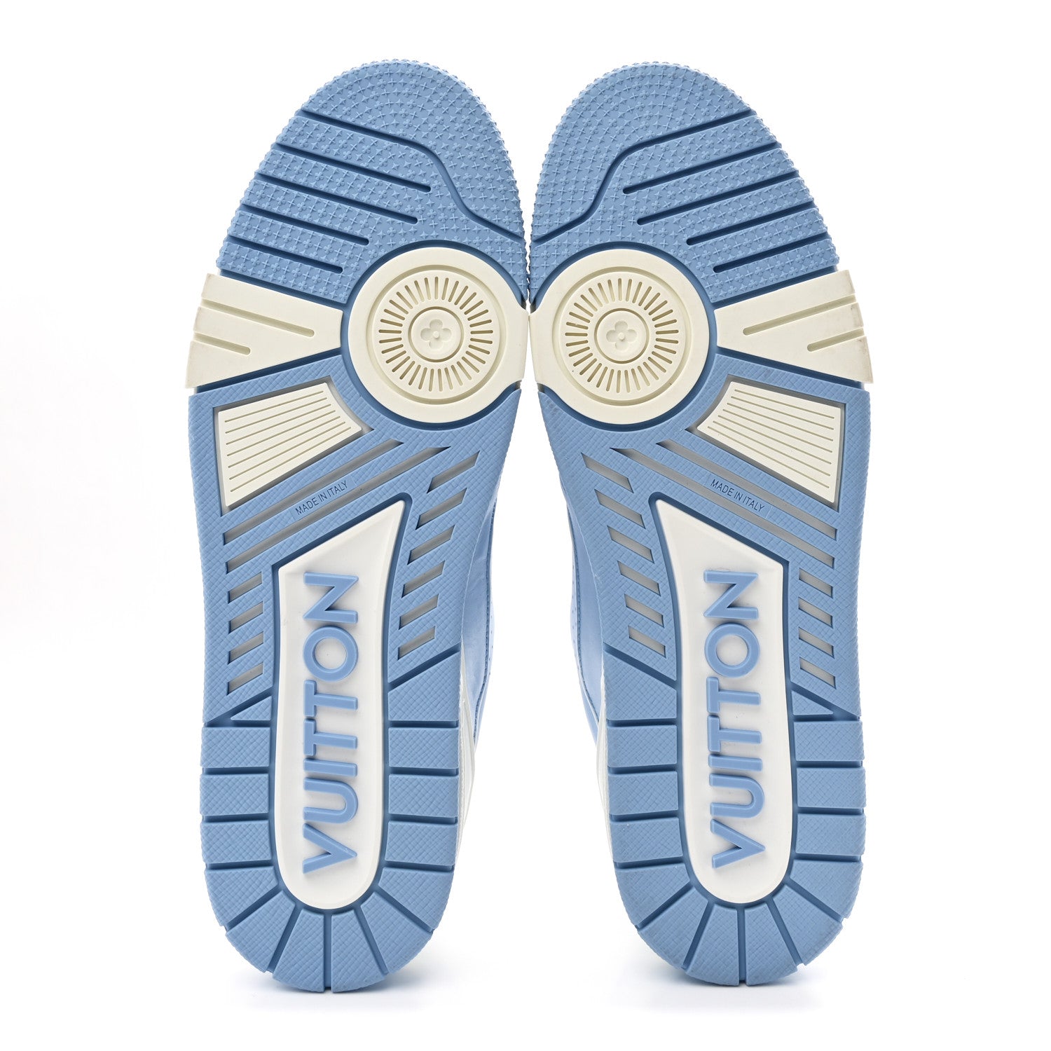 Calfskin Mens LV Trainer Sneakers 9 Blue £¨ Direct shipment via from wholesalehk.shop