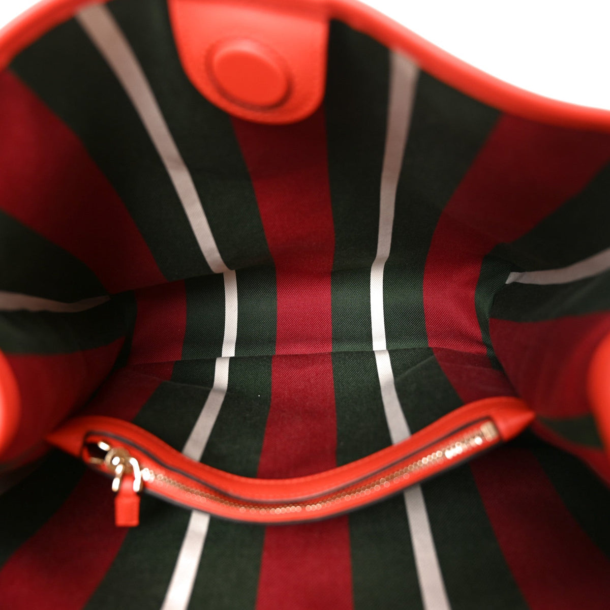 GG Supreme Monogram Medium Emblem Bucket Bag Beige Orange wholesalehk.shop