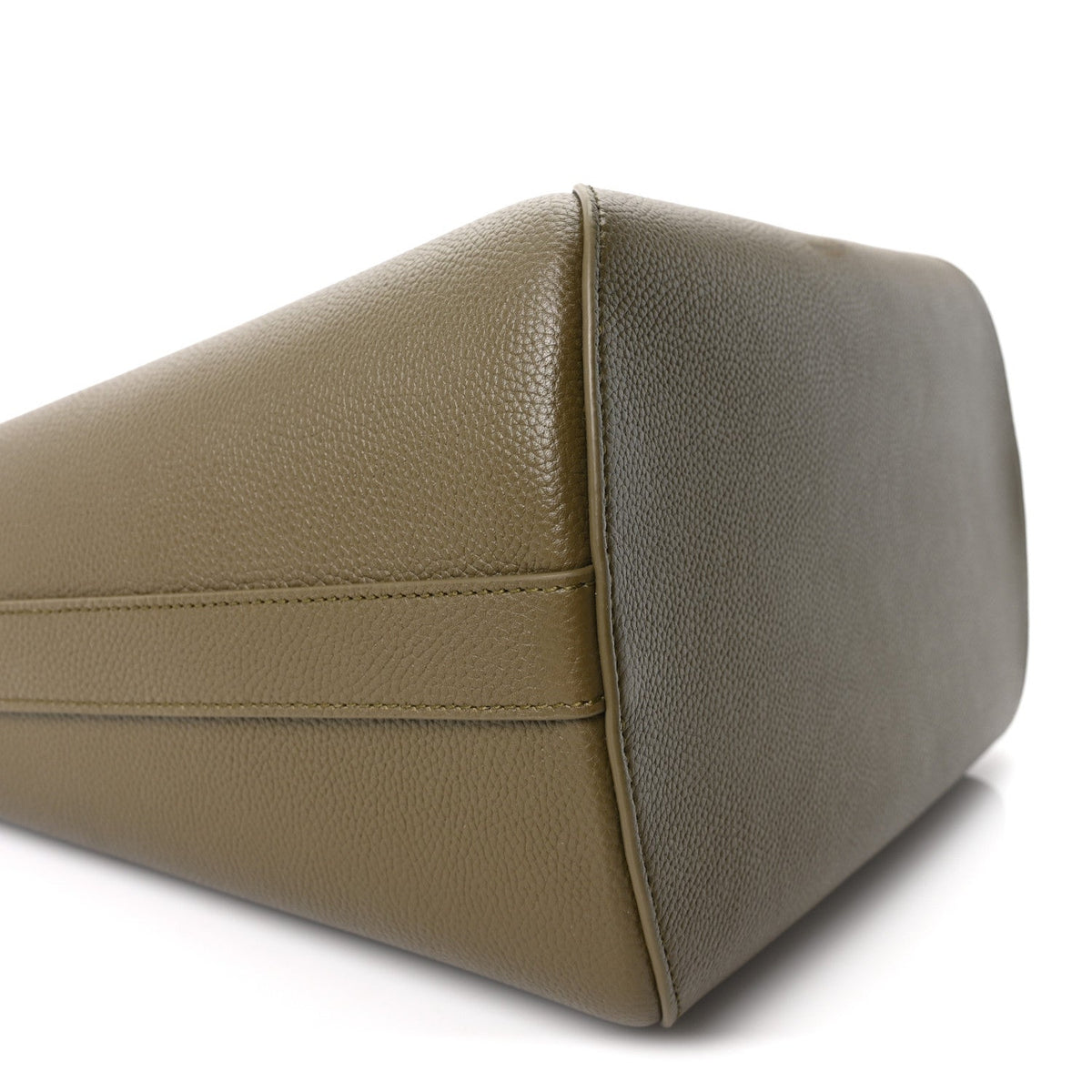 Grained Calfskin Medium Medaillon Bucket Bag Khaki wholesalehk.shop