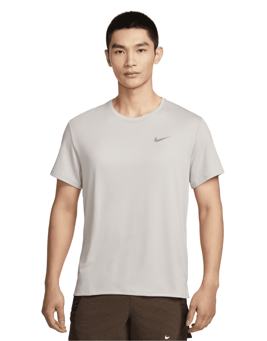 2026 New Arrival Men's Dri-FIT UV Miler Short-Sleeve Top :Moon Particle | Reflective Silver wholesalehk.shop