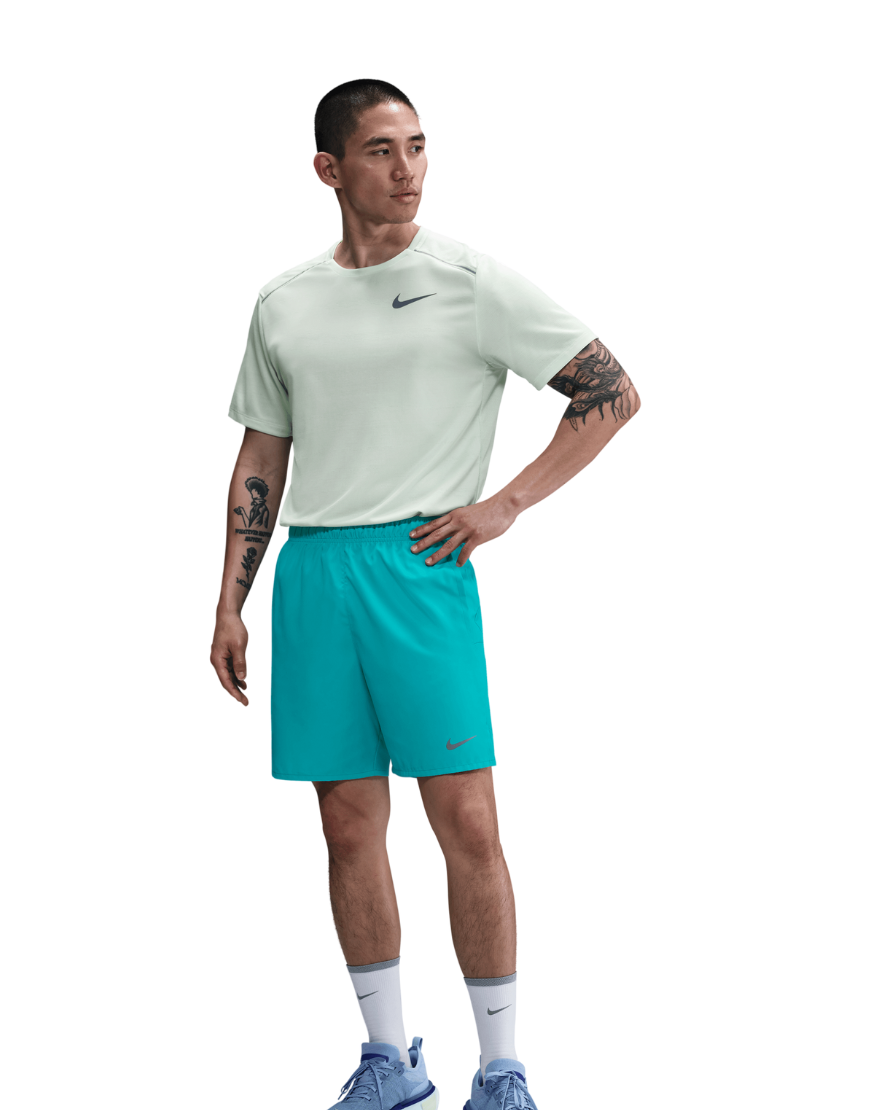 2026 New Arrival Men's 7" Brief-Lined Dri-FIT Challenger Shorts :Dusty Cactus | Reflective Silver wholesalehk.shop