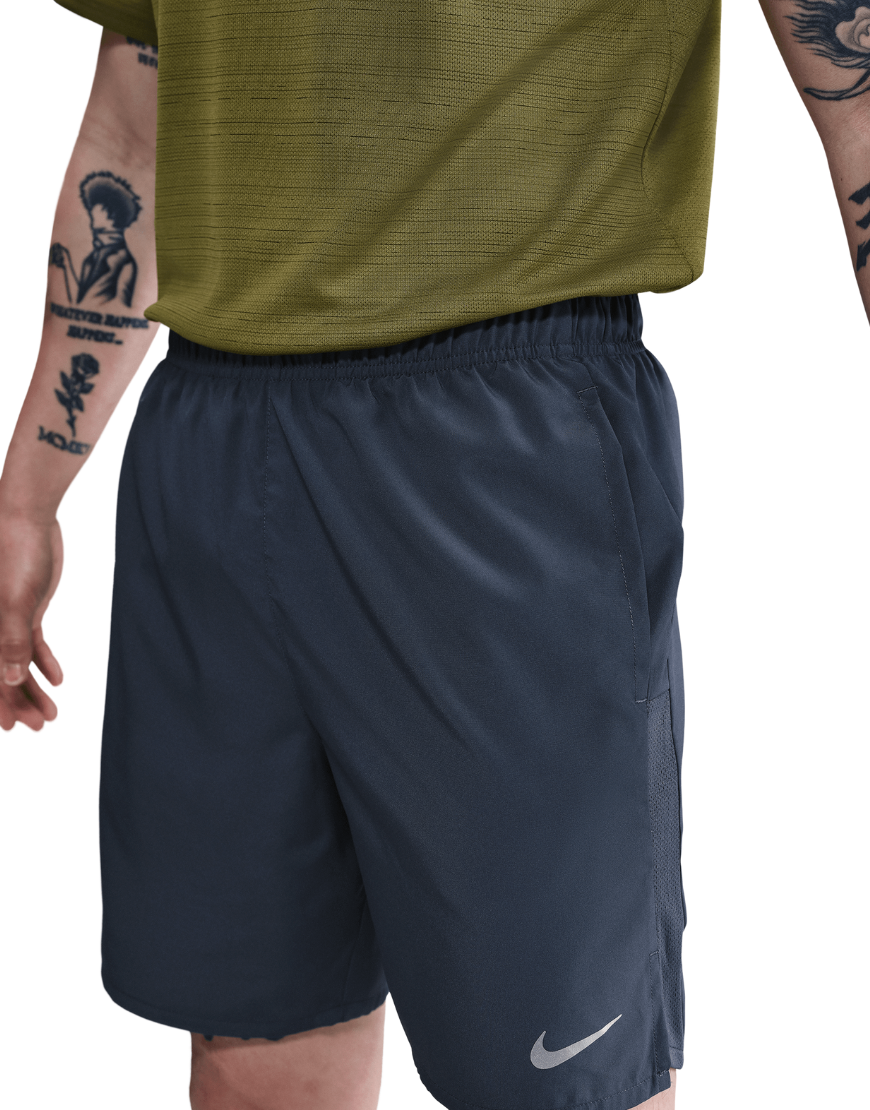 2026 New Arrival Men's 7" Brief-Lined Dri-FIT Challenger Shorts :Thunder Blue | Reflective Silver wholesalehk.shop