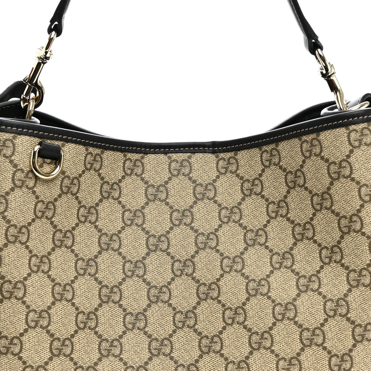 GG Supreme Monogram Medium Emblem Bucket Bag Beige Dark Brown Black wholesalehk.shop
