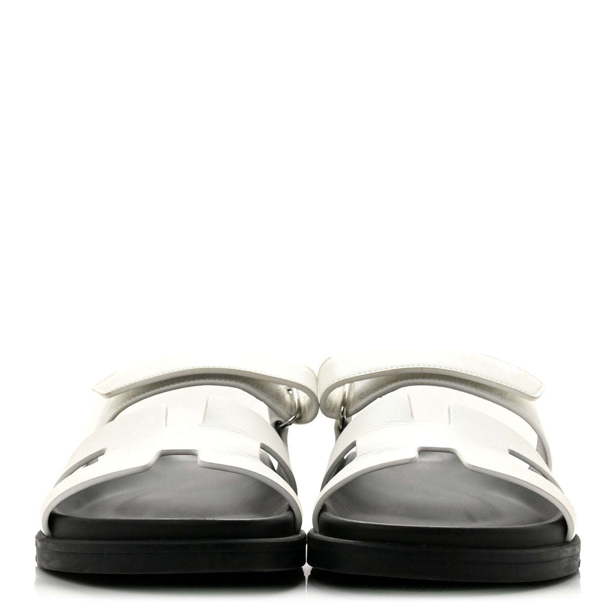 Calfskin Womens Chypre Sandals 38.5 White wholesalehk.shop