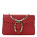 Dollar Calfskin Swarovski Crystal Small Dionysus Shoulder Bag Hibiscus Red wholesalehk.shop