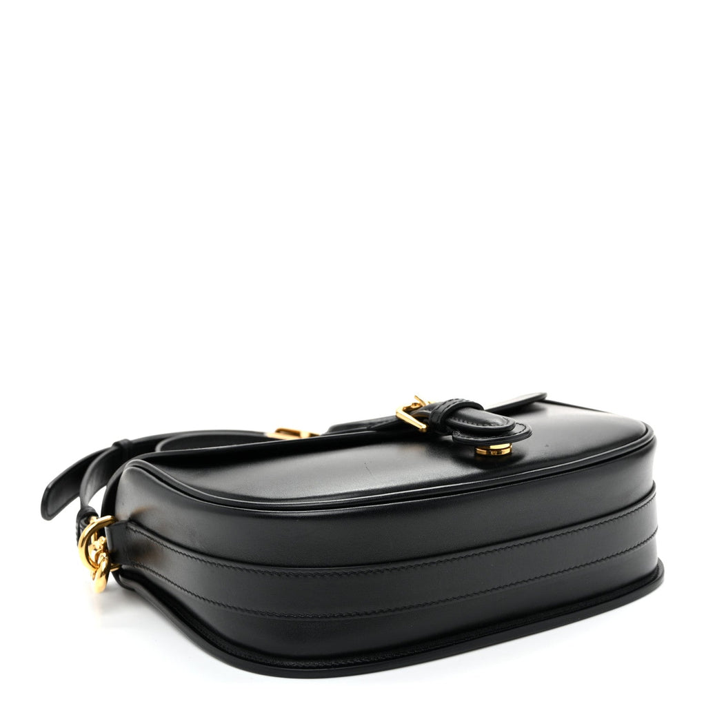 Box Calfskin Medium Bobby Flap Black wholesalehk.shop