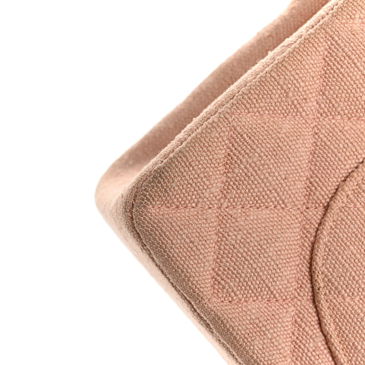 Canvas Quilted Small Double Flap Light Pink wholesalehk.shop