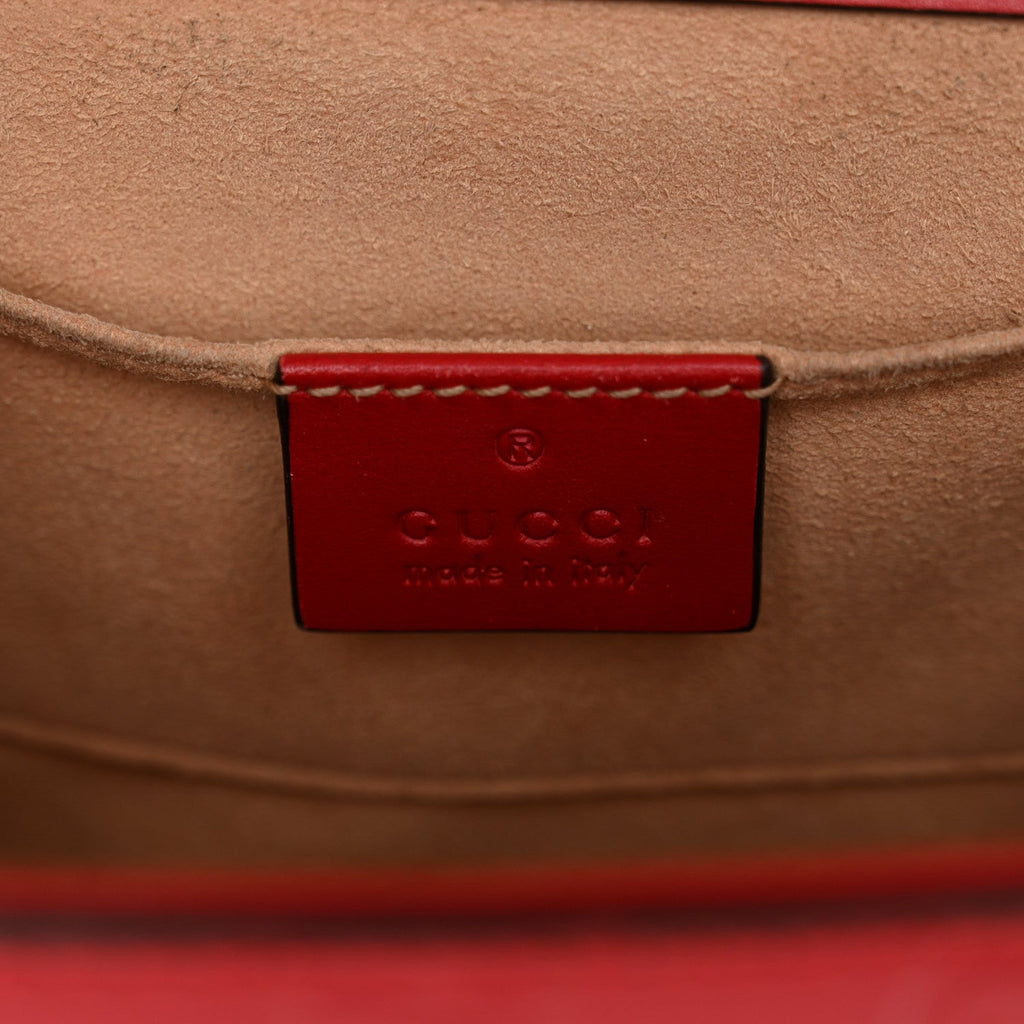 Guccissima Small Padlock Shoulder Bag Hibiscus Red £¨ Direct shipment via from wholesalehk.shop