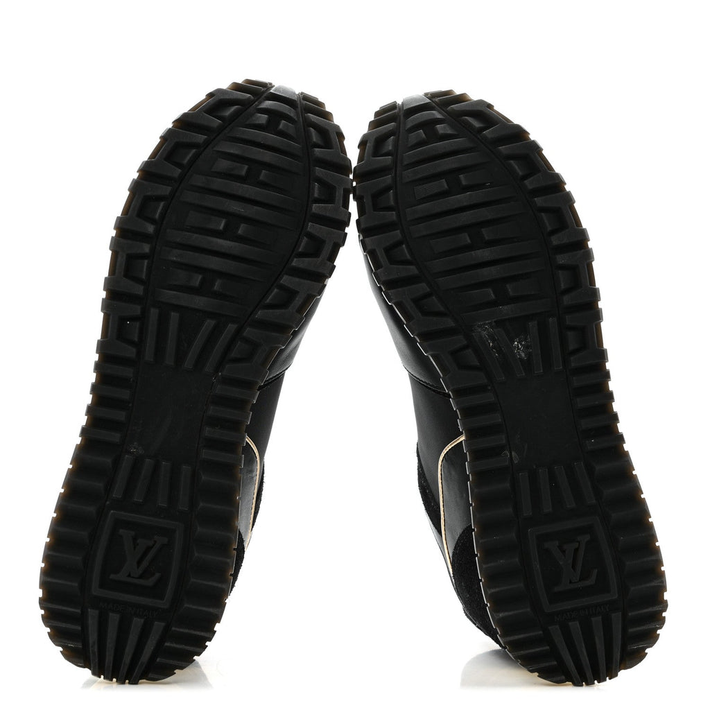 Suede Calfskin Recycled Monogram Nylon Run Away Sneakers 39 Black £¨ Direct shipment via from wholesalehk.shop