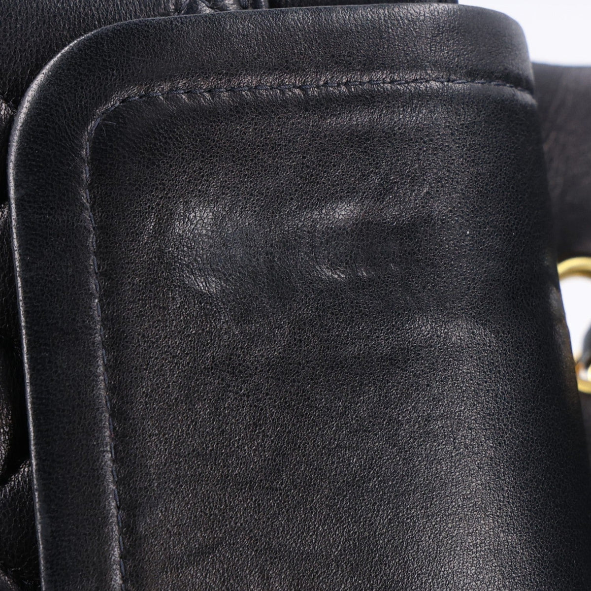Lambskin Quilted Medium Double Flap Black wholesalehk.shop