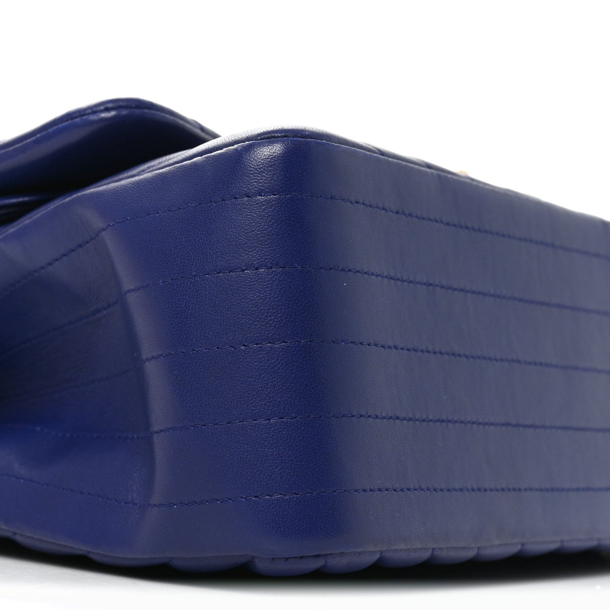 Lambskin Chevron Quilted Jumbo Double Flap Navy Blue wholesalehk.shop
