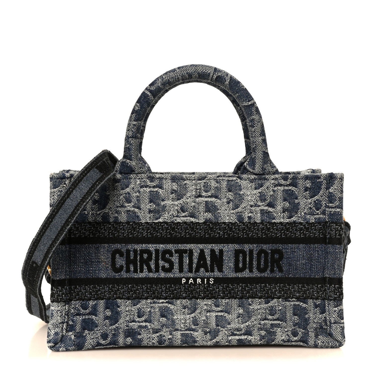 Denim Oblique Mini Book Tote With Strap Blue £¨ Direct shipment via from wholesalehk.shop