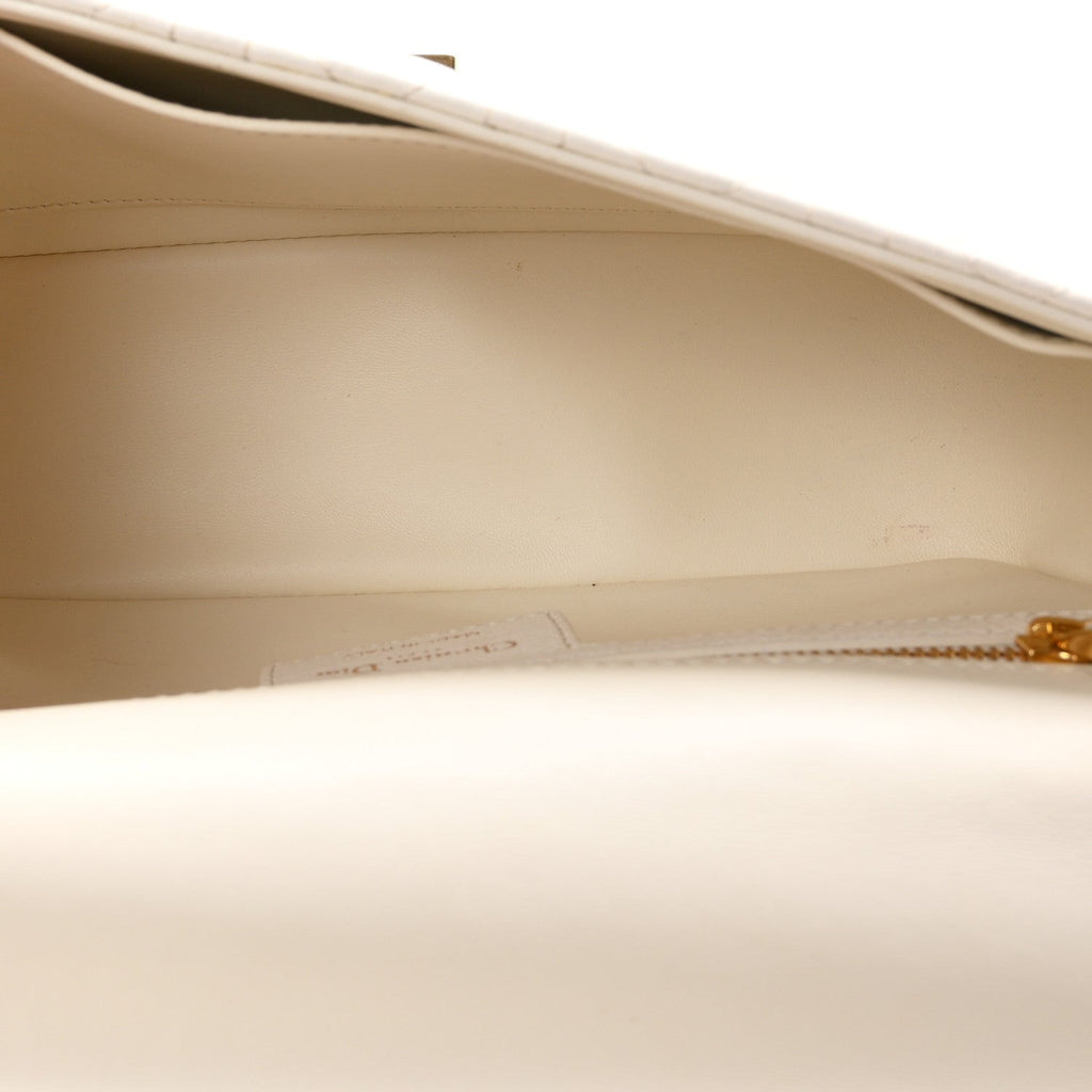 Supple Calfskin Cannage Medium Caro Bag Ivory wholesalehk.shop