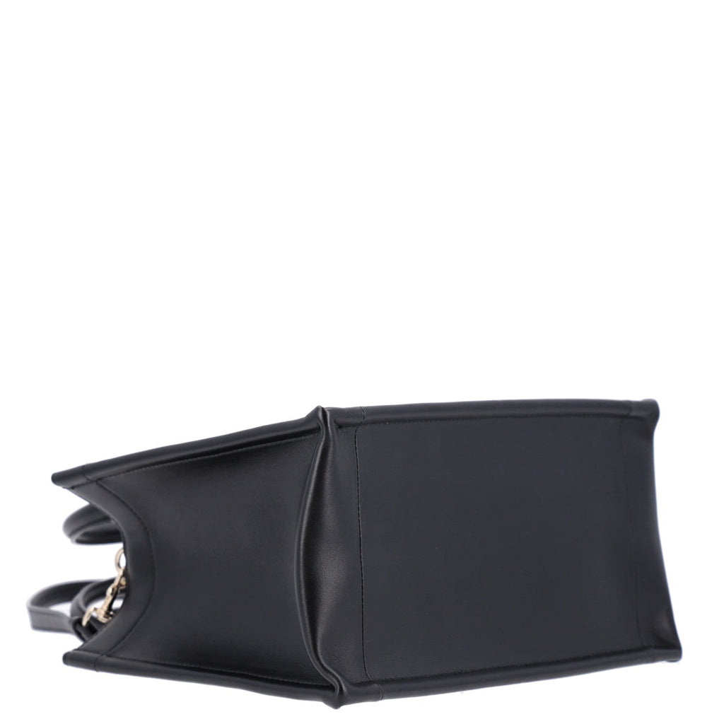 Calfskin Macro Cannage Small Book Tote Black £¨ Direct shipment via from wholesalehk.shop