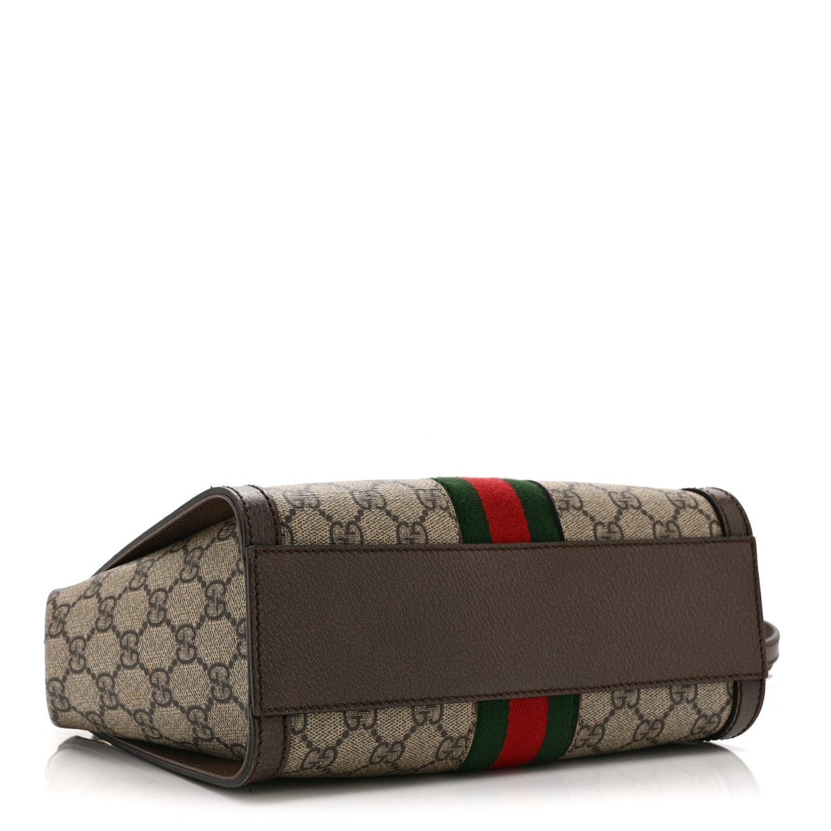 GG Supreme Monogram Small Ophidia Tote Bag Brown wholesalehk.shop