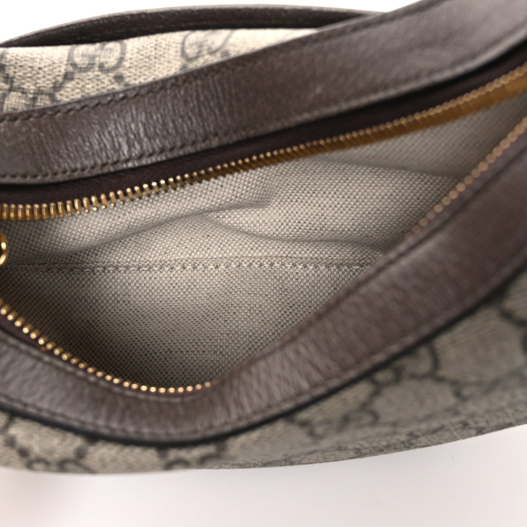 GG Supreme Monogram Textured Dollar Calfskin Small Ophidia Shoulder Bag Beige Ebony New Acero wholesalehk.shop