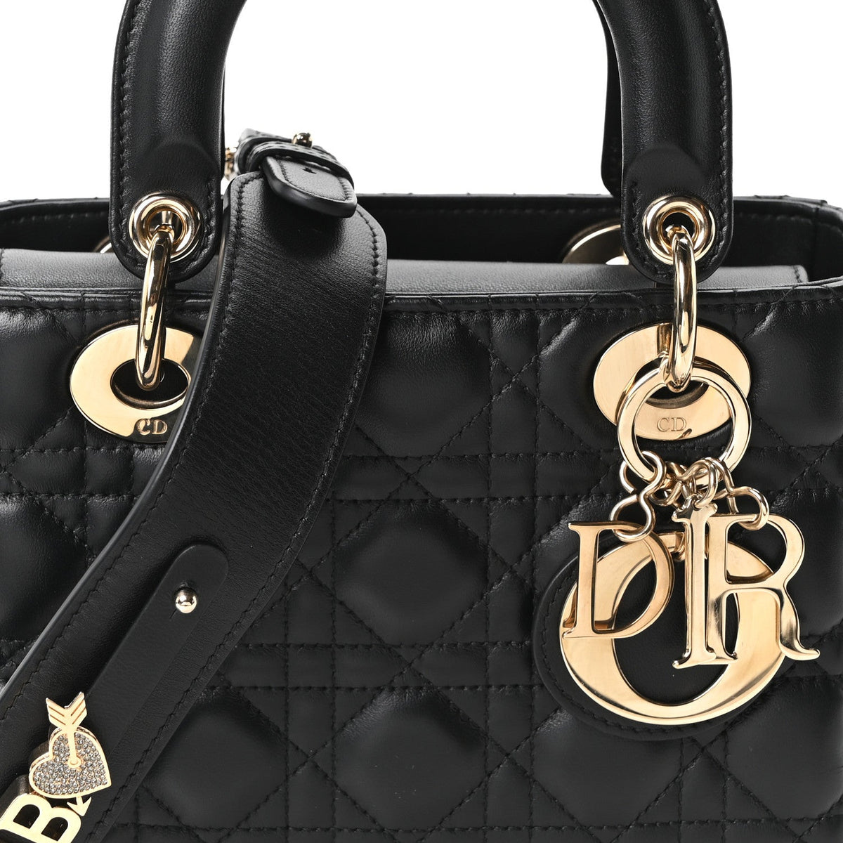 Lambskin Cannage Small My ABCDior Lady Dior Black wholesalehk.shop