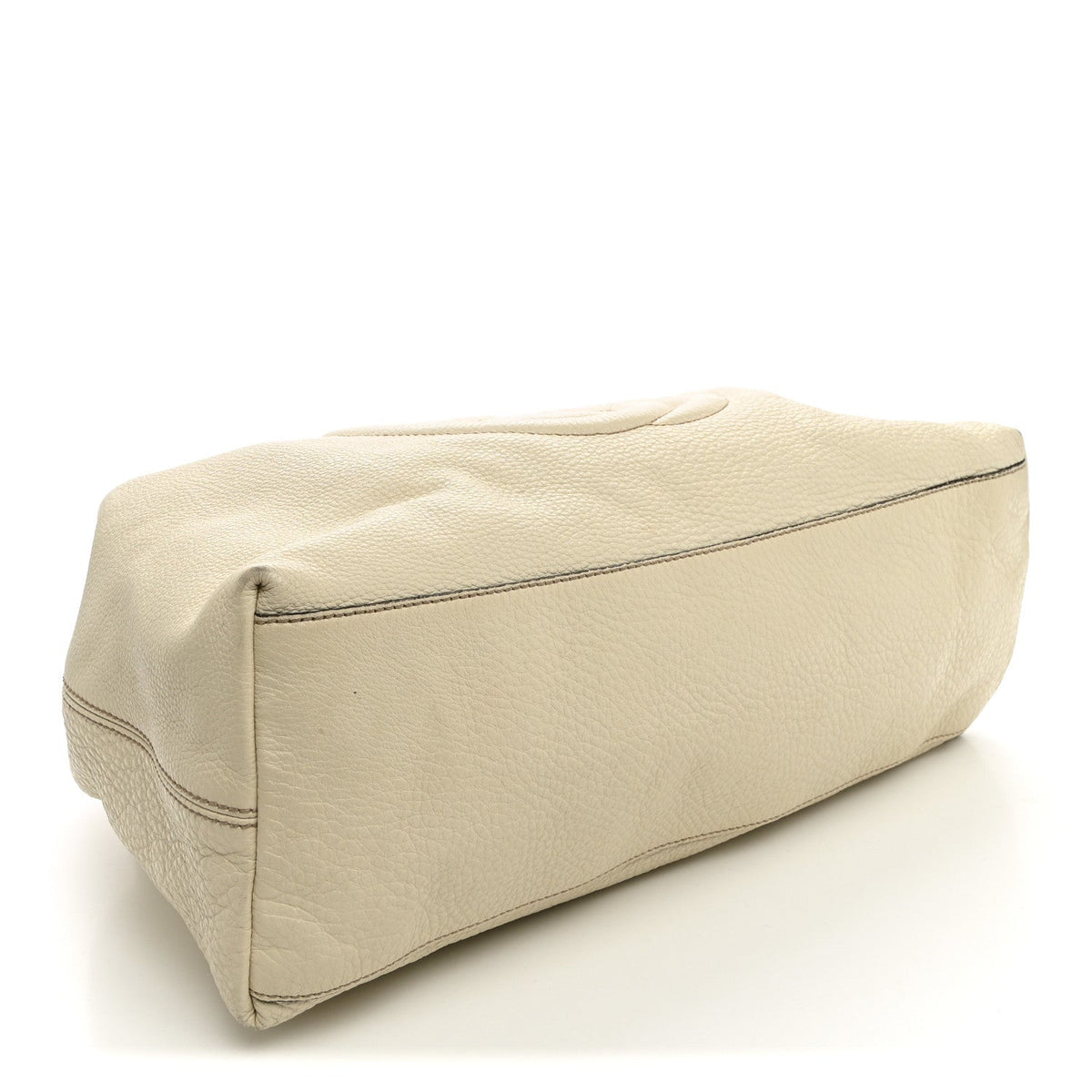 Pebbled Calfskin Medium Soho Chain Shoulder Bag Off White wholesalehk.shop